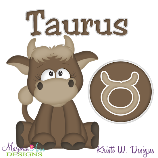 Zodiac Friends~Taurus SVG Cutting Files + Clipart - Click Image to Close